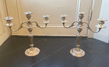 Load image into Gallery viewer, Large Pair of Gorham Chantilly Pattern Candelabras Sterling Silver
