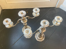 Load image into Gallery viewer, Large Pair of Gorham Chantilly Pattern Candelabras Sterling Silver
