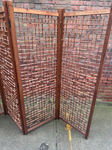 Mid Century Modern Teak Room Divider Screen