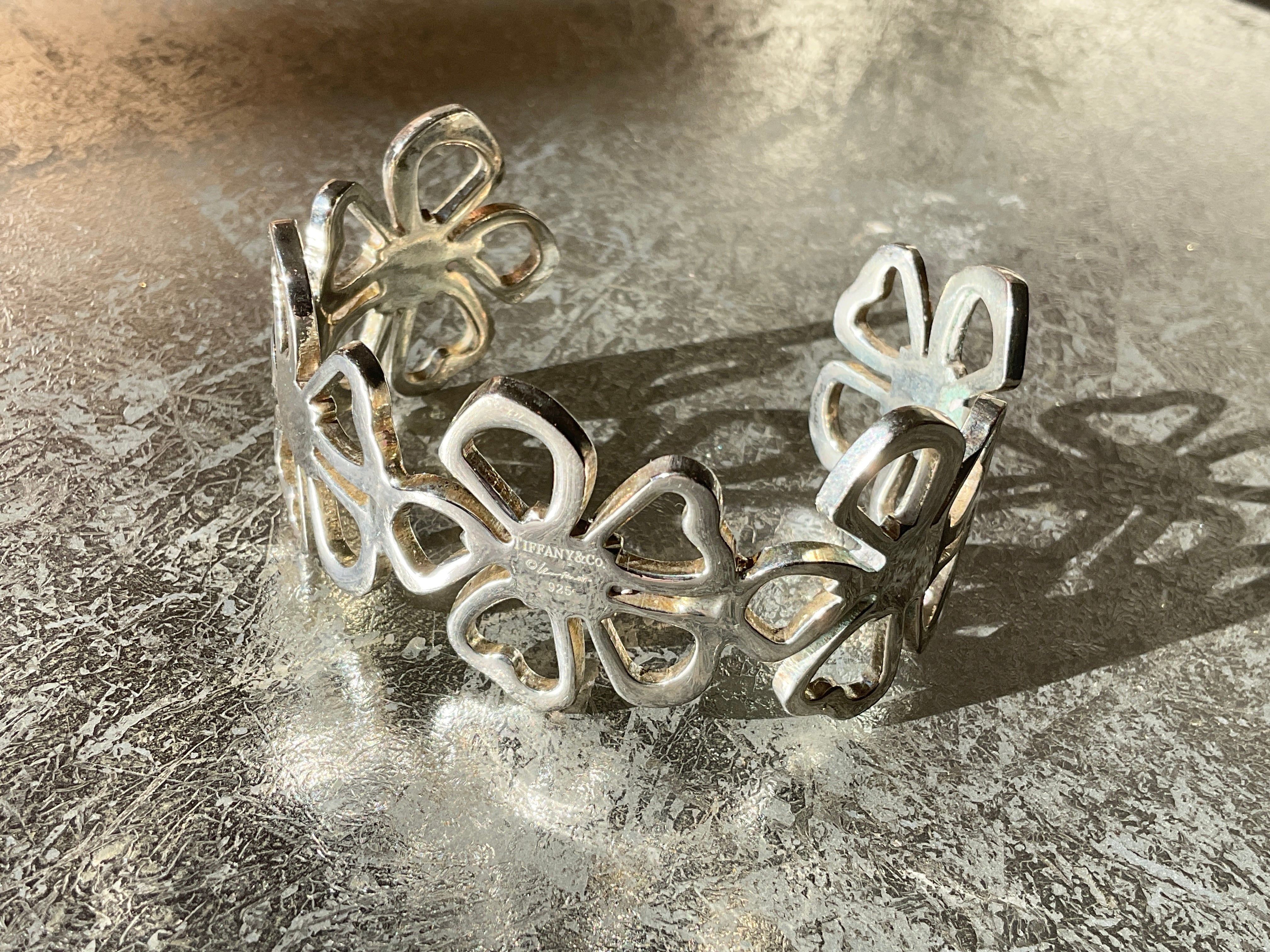 Tiffany & Co. Sterling Silver “Hibiscus” Cuff Bracelet by Elsa