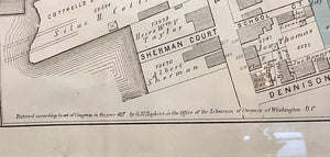 Antique Newport, RI Map Circa 1870’s Ward’s 4 & 5