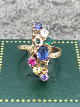 Load image into Gallery viewer, 1940’s Tutti Frutti 14k Gold Ladies Ring
