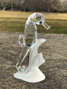 Swarovski Crystal Seahorse Figurine in Box