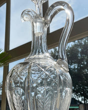 Load image into Gallery viewer, Antique 19th Century Crystal Claret Jug with Stopper
