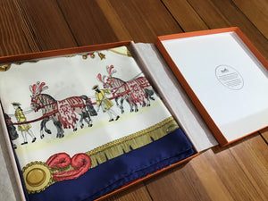 Hermès of France Scarf in Box ~Caparacons~