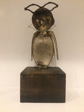 Load image into Gallery viewer, Owl Sculpture on Wood Plinth ~Signed~
