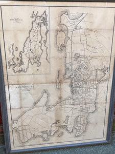 Original Map of Newport, RI circa 1875