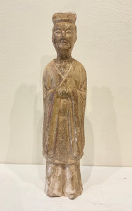 Antique Chinese Tang Dynasty Standing Figure of Man 8 1/2”