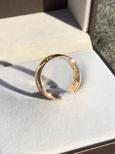 Gucci 18k Gold Icon Ring in Box ~Size 5.75~