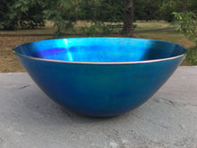 Load image into Gallery viewer, Antique Steuben Blue Aurene Centerpiece Bowl ~Frederick Carder Period~
