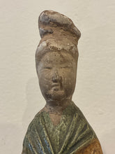 Load image into Gallery viewer, Antique Chinese Tang Dynasty Standing Court Lady Figure
