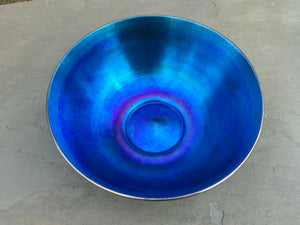 Antique Steuben Blue Aurene Centerpiece Bowl ~Frederick Carder Period~