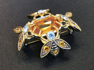 Joan Rivers Costume Pin Brooch of Figural Bees