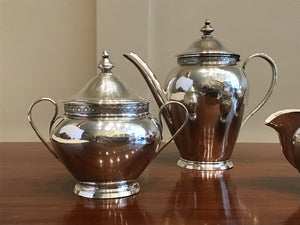 French Sterling Silver TETE a TETE Tea Set