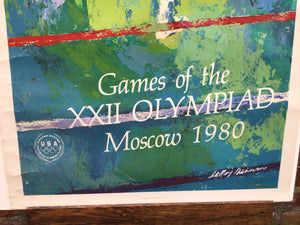 Games of the XXII Olympiad Moscow 1980 Poster by Leroy Neiman