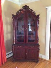 Load image into Gallery viewer, Carved China Hutch Display Cabinet
