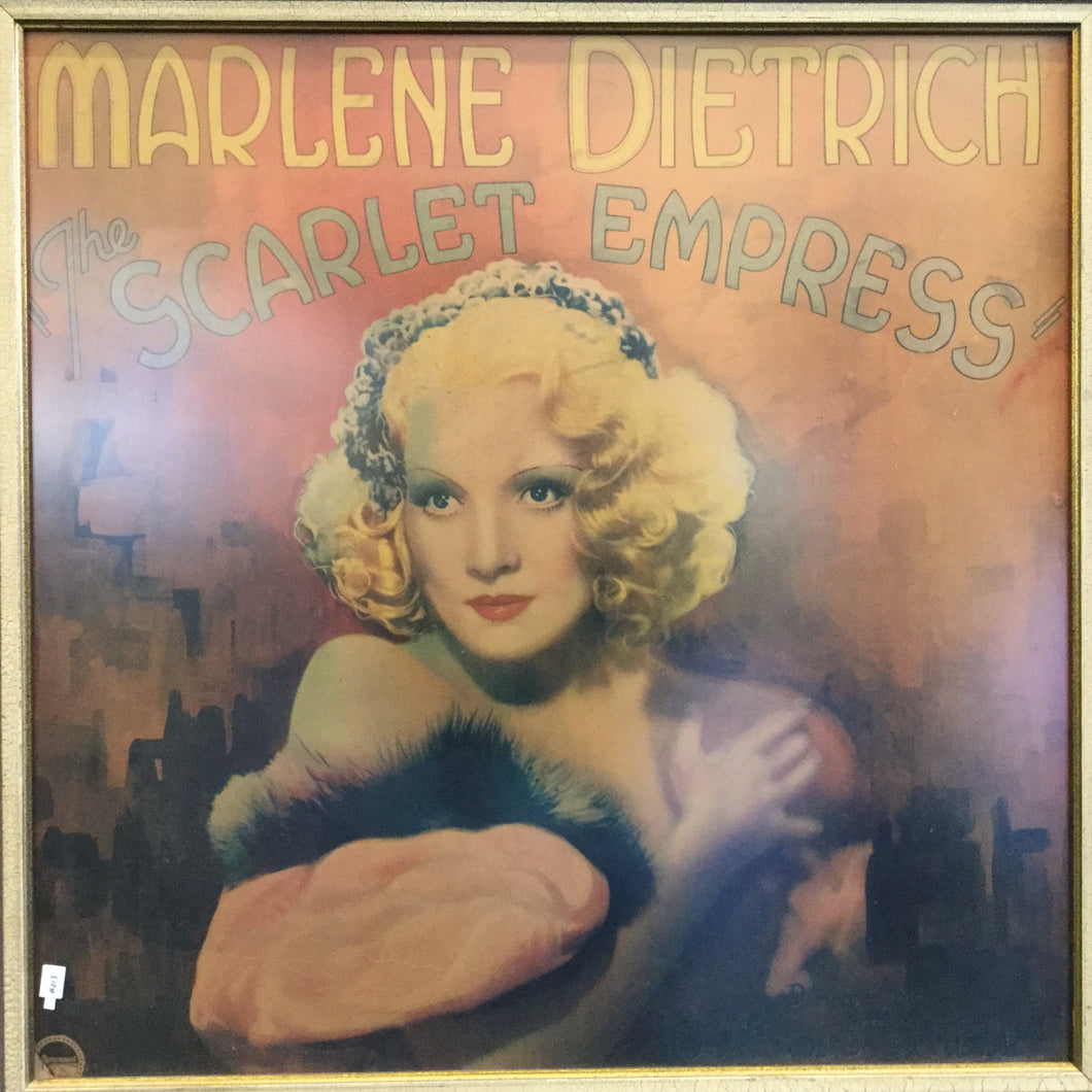Original Poster Marlene Dietrich in “Scarlet Empress” 1934