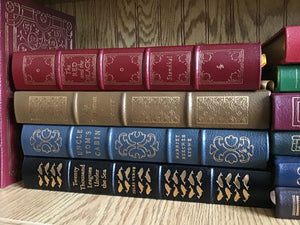 Collection of Early Edition Easton Press Leather Bound Classic Books