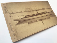 Load image into Gallery viewer, Antique CV Card Photograph of Herreshoff Boat 1883
