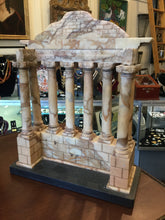 Load image into Gallery viewer, Antique Grand Tour Sienna Marble Roman Architectural Sculpture on Plinth
