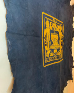 U.S. Naval Academy Dyed Leather Pennant Circa 1930’s