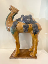 Load image into Gallery viewer, Chinese Porcelain Camel Figure 15” Tall
