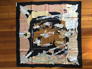 Hermes Scarf in Box ~Scotland~ Designed by Ledoux