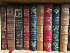 Collection of Early Edition Easton Press Leather Bound Classic Books