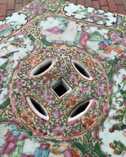 Load image into Gallery viewer, Antique Pair Chinese Rose Medallion Porcelain Garden Seats
