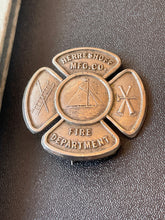 Load image into Gallery viewer, Yachts By Herreshoff Designers And Builders Of Sailing and Power Craft Book circa 1934 with very rare Herreshoff Mfg. Co. Fire Department Badge
