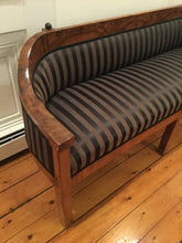 Load image into Gallery viewer, Antique Biedermeier Sofa with striped fabric

