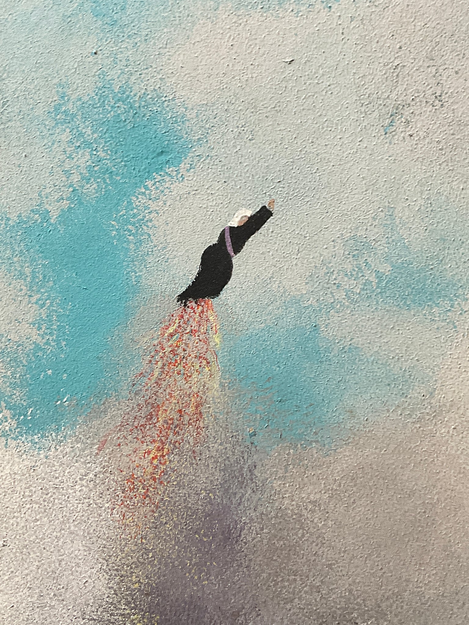 1989’s Mixed Media Painting by Jonathan Routh of Newport Tower Old Sto ...