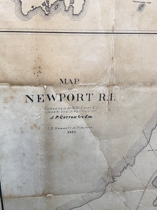 Original Map of Newport, RI circa 1875