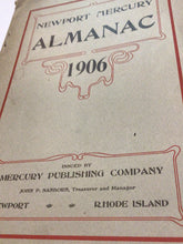 Load image into Gallery viewer, The Newport Mercury Almanac 1906
