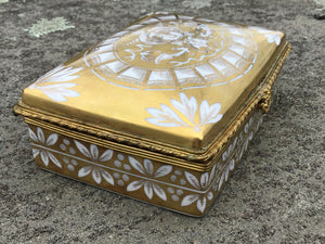 Antique Limoges Private Hock Porcelain Box For Tiffany & Co.