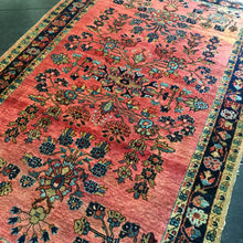 Load image into Gallery viewer, Antique Persian Sarouk rug circa 1920&#39;s measuring 3&#39; X 5&#39;

