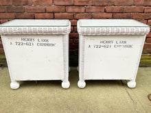 Load image into Gallery viewer, Pair of Wicker Nightstands End Table by Henry Link for Lexington
