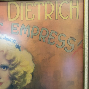 Original Poster Marlene Dietrich in “Scarlet Empress” 1934