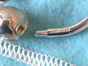 Tiffany & Co. Sterling Silver Keychain with Figural Airplane & Globe