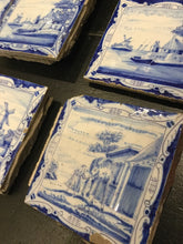 Load image into Gallery viewer, Antique Set of Delft Blue &amp; White Tiles
