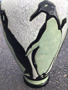 Art Deco Boch Freres Penguin Vase Designed by Charles Catteau