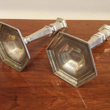 Load image into Gallery viewer, Antique Art Deco Pair of Tiffany &amp; Co. Sterling Silver Candlesticks
