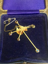 Load image into Gallery viewer, Australian Southern Cross 14k Gold Pin Brooch
