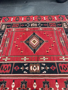 Modern Native American Patterned Wool Rug 10' x 8’