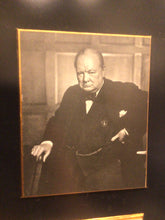 Load image into Gallery viewer, Winston Churchill Framed Picture, Quote &amp; Autograph by Hamilton Autographs Inc. NY
