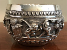 Load image into Gallery viewer, Antique Indian Lucknow Silver Hunting Bowl Circa 1890’s
