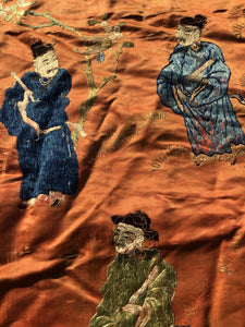 Antique Chinese Silk Tapestry Wall Hanging “Qing Period”
