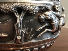 Load image into Gallery viewer, Antique Indian Lucknow Silver Hunting Bowl Circa 1890’s
